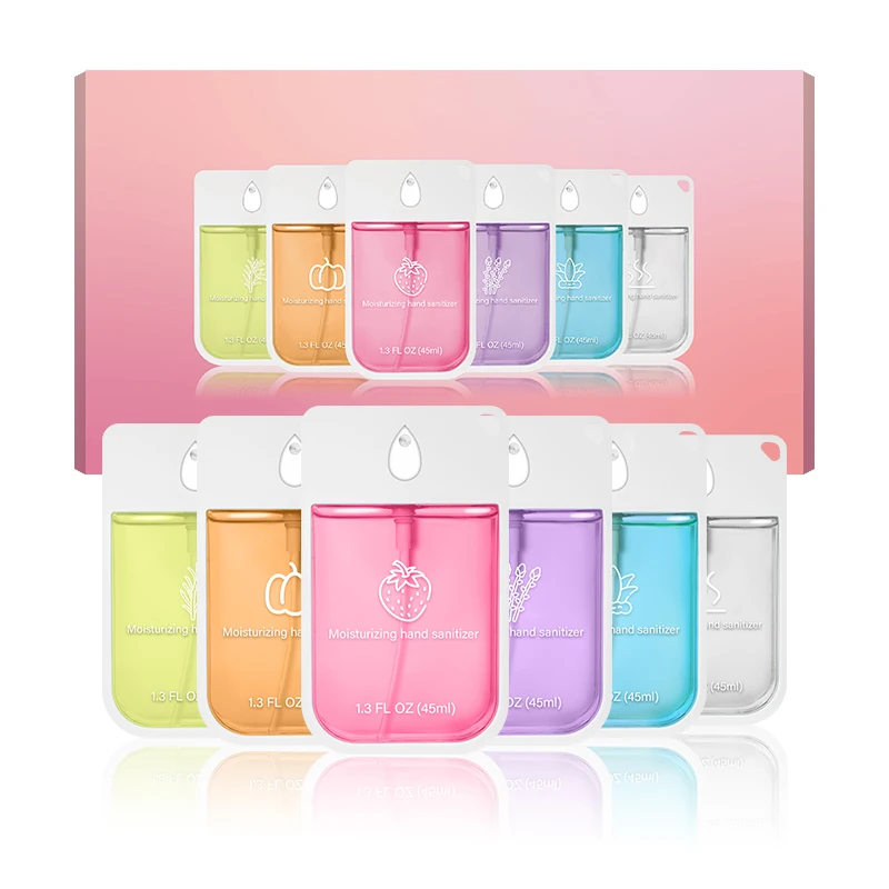 1-5 pcs Travel Hand Sanitizer Mist 1.28oz/45ml - No-Rinse Water-Type Spray for Kids & Adults, Portable Instant Clean for Travel.