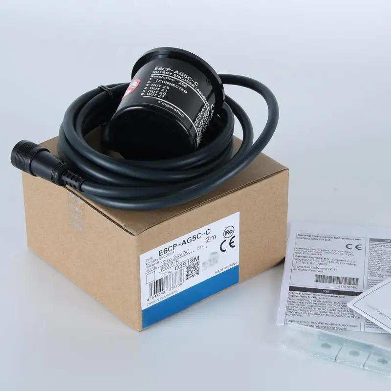 E6C3 Series Incremental Rotary Encoder 100 200 300 360 400 500 600 1024 P/R 6mm Shaft NPN PNP 5-24VDC 3-Phase Output