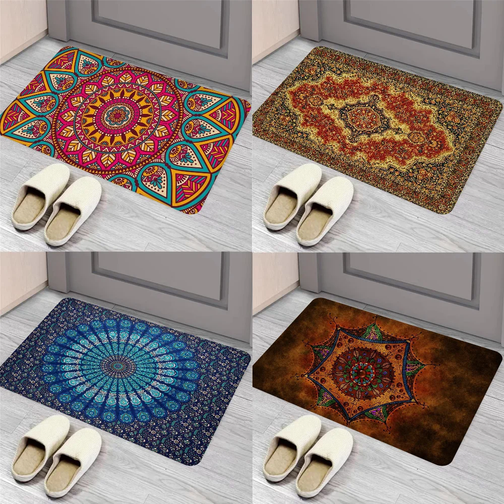 

Bohemian Area Floor Mat Entrance Door Mat Nordic Style Home Doormat Bathroom-Toilet Mats Bedroom Hotel Decor Mat