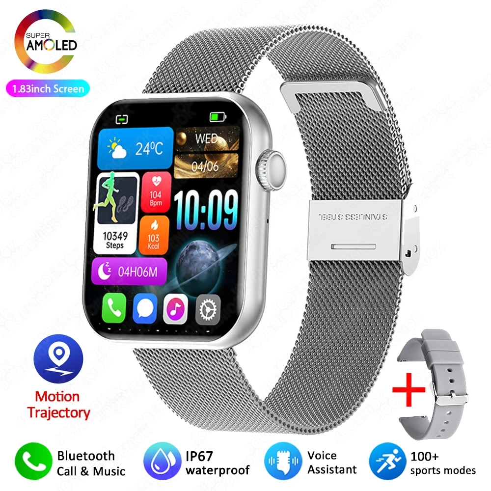 2025 New For Xiaomi Bluetooth Call Smart Watch Fashion Women Full Screen Touch Heart Rate Monitoring Watch 100+ Sports Mode Men