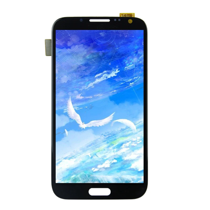 Tested LCD Screen For Samsung Galaxy Note 2 N7100 N7105 LCD With Frame Display Touch Screen Complete+ Free Shipping