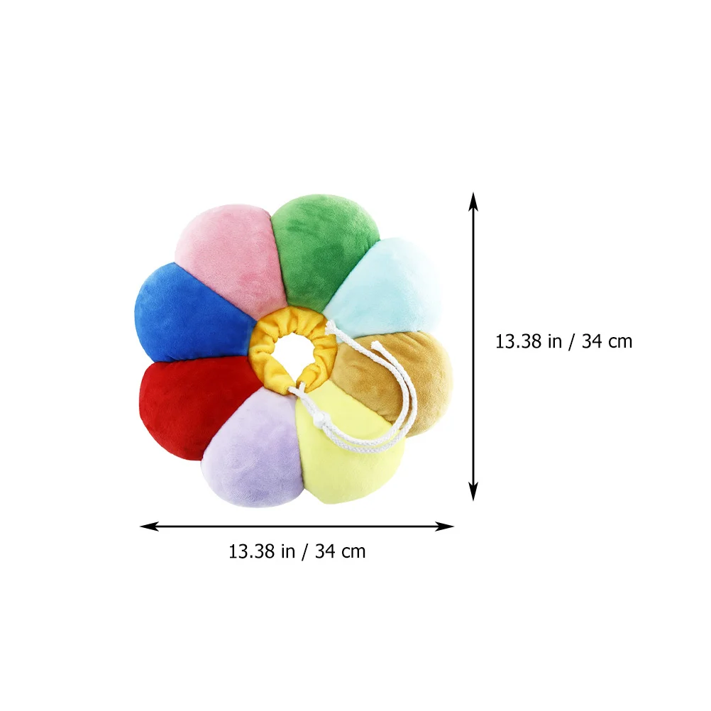 

Flower Shape Adjustable Cat Recovery Collar Wound Healing Protective Cone Anti Lick Scratch Prevention Durable Pp Cotton For