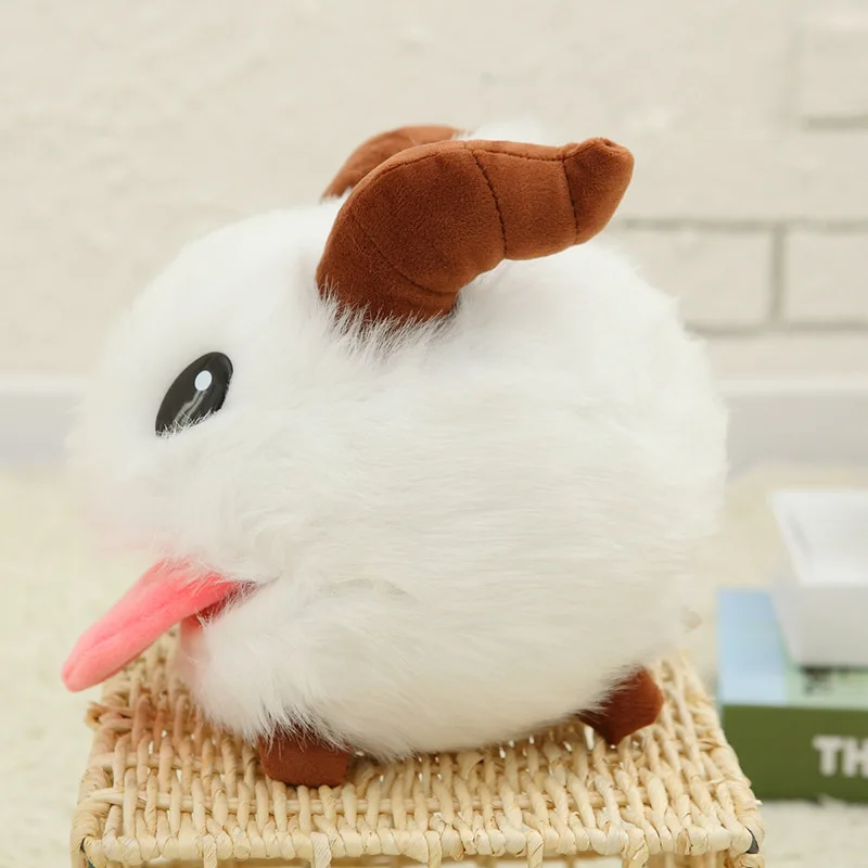 25cm Cute Game League Of Legends Pual Lol Limited Poro Plush Stuffed Toy Kawaii Doll White Mouse Cartoon Baby Toy Tl0127