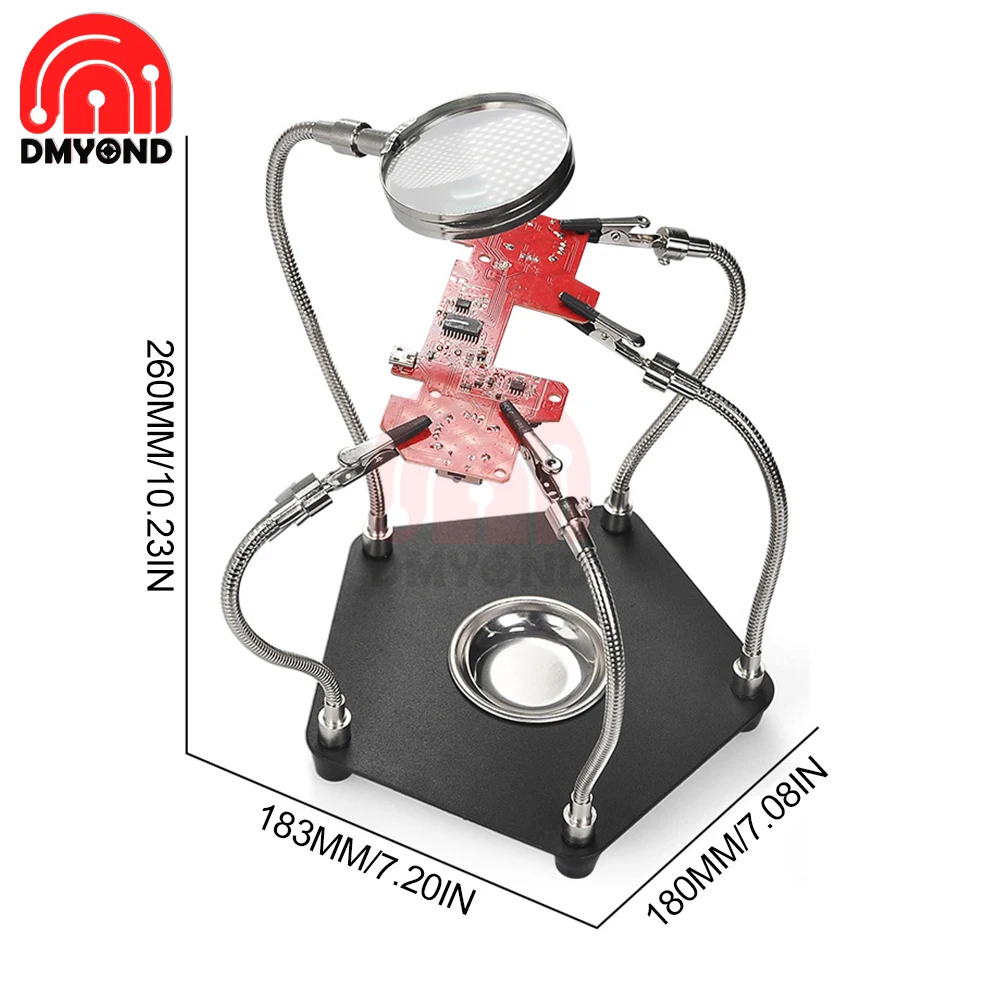 Lasvergrootglas Hulpclip Vergrootglas Soldeersoldeersoldeerbout Standhouder Station Rework Reparation Tool Voor Lasreparatie