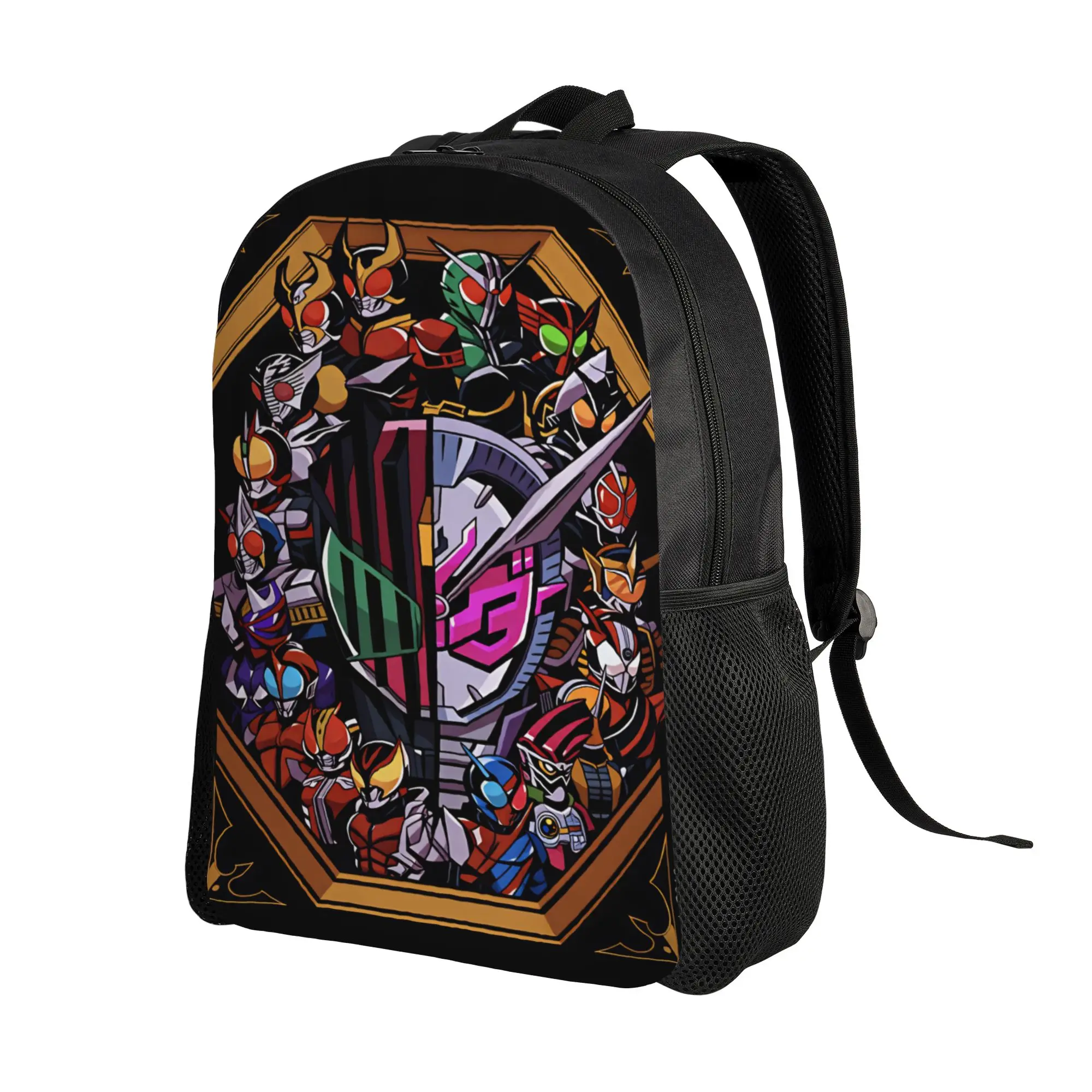 Kamen Riders Backpack  Workout Backpacks Unisex Casual School Bags Design Large Rucksack