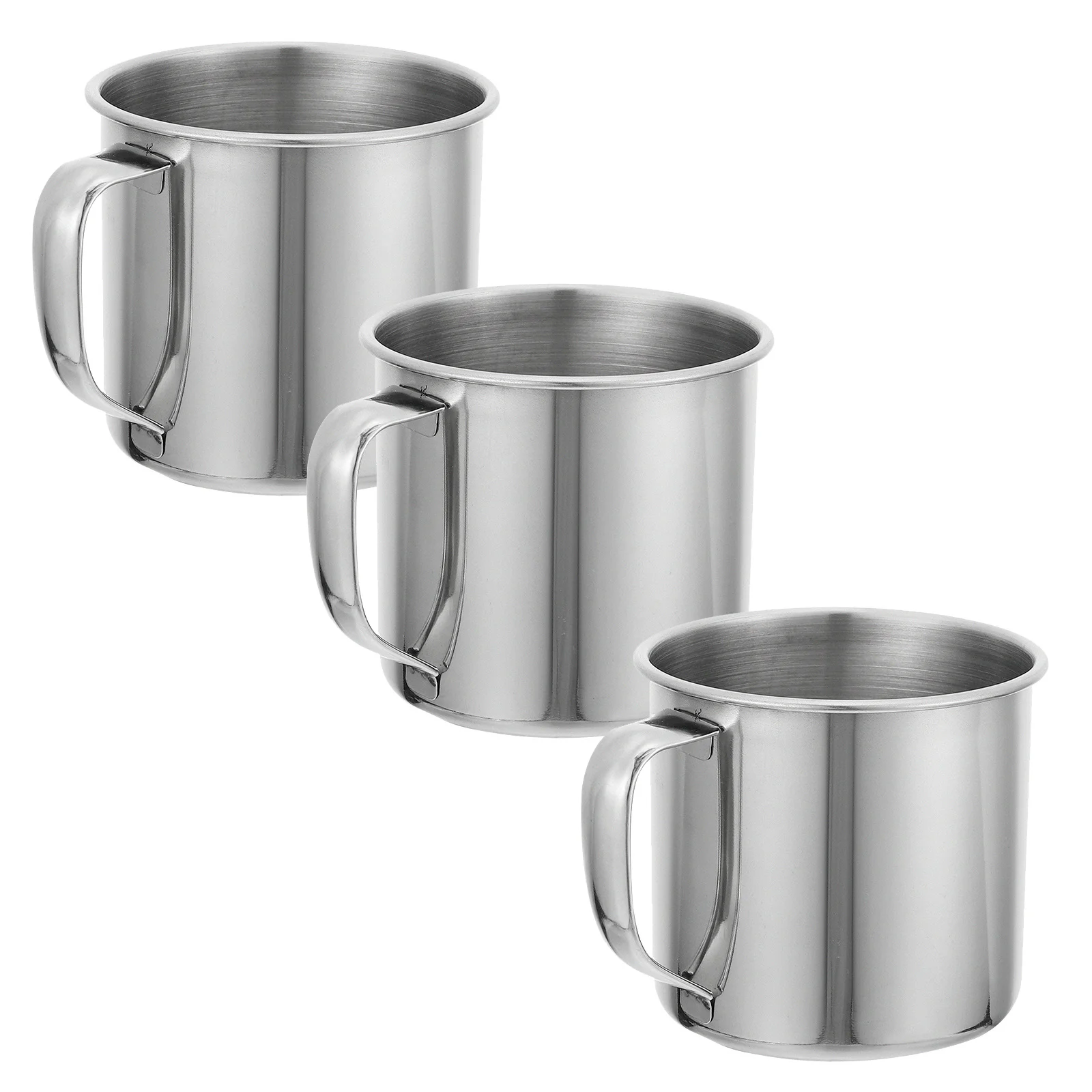 

3pcs Drinking Cups Stainless Steel Mug For Camping Travel Bpa Free Tumbler Drinking Mug Kitchen Barware