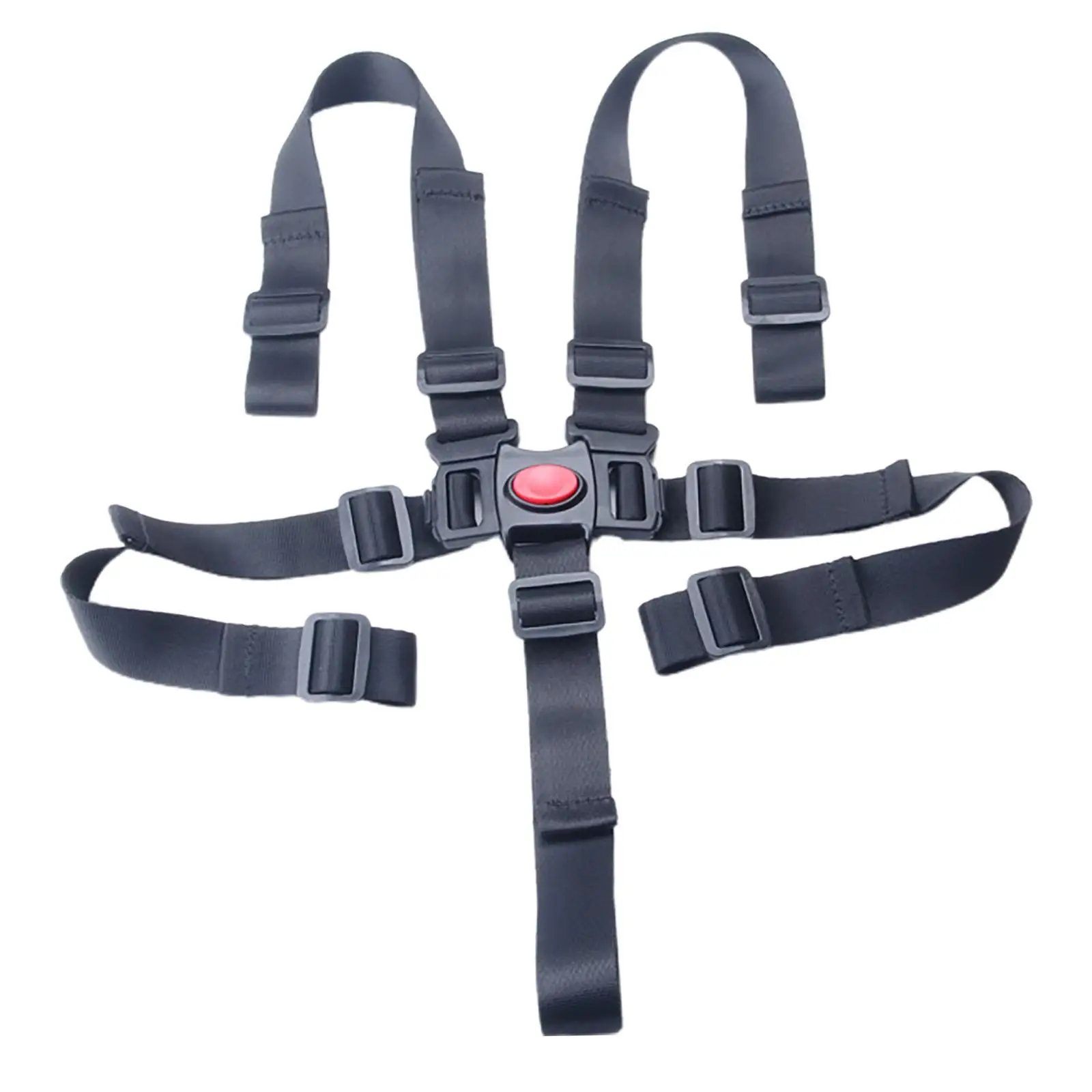 Baby Dining Chair Safe Belt Seat Belt Portable Safe Protection 5 Point Baby Harness Strap for Stroller High Chair Pram Pushchair