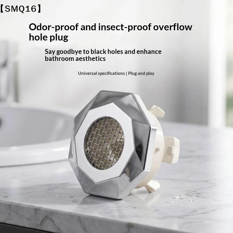 2pcs Bathroom Basin Overflow Hole Cover Drain Insert Snap In Clips Perforated Sink Trim Replacement Accessory【SMQ】