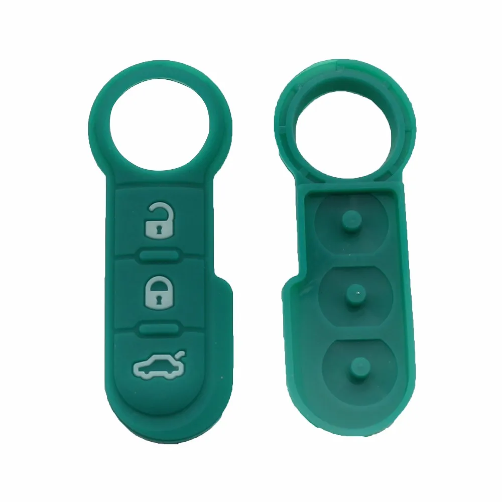Cocolockey 3 Button Silicone Remote Key Pad for FIAT 500 Bravo Croma Doblo Ducato Fiorino Linea Panda Grande Punto Scudo