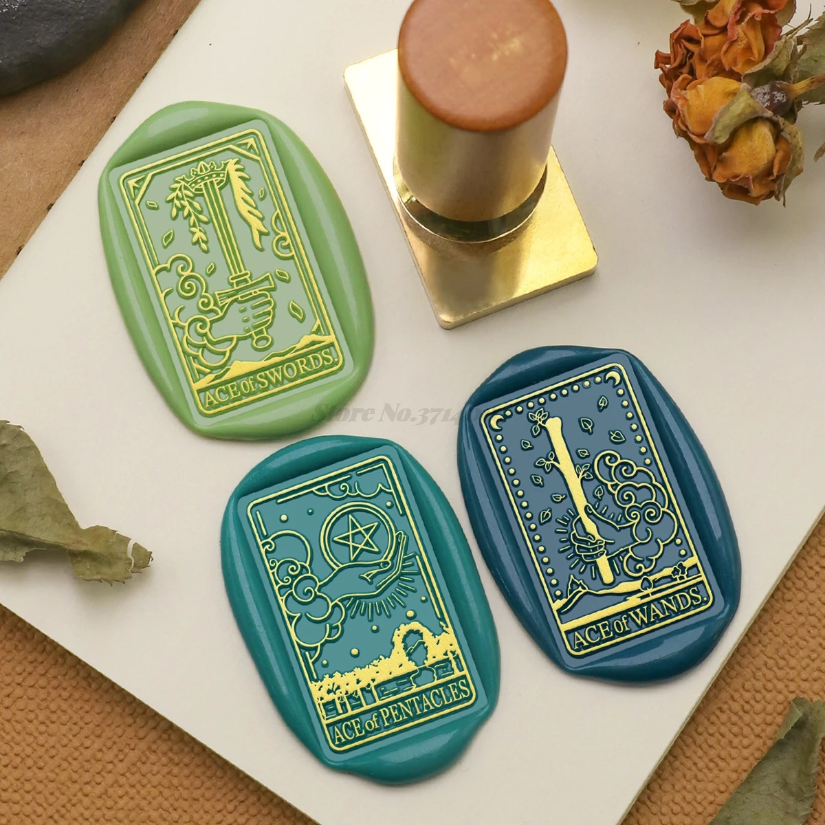 Tarot Card Series Wax Seal Stamp Copper Hanged Man Head Craft Supplies Used For Envelopes Festival Birthday Weddings Handmade
