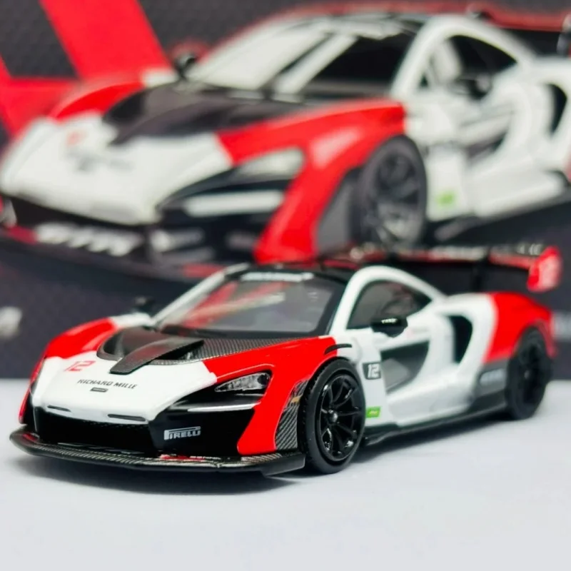 MASDI Mclaren Senna GTR 1/64 Alloy Diecast Collecting Car Model Simulation Diecast Vehicle Collection Toy Birthday Gift