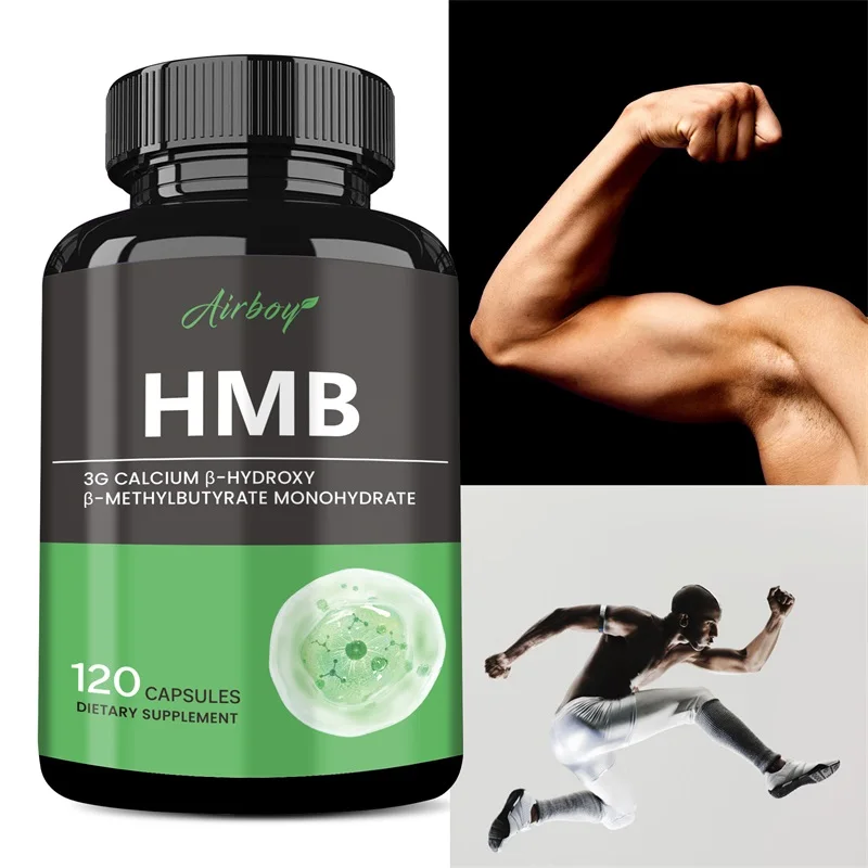 

HMB Supplement - Replenish Energy, Muscle Function and Blood Flow, Body Shape Management, Promote Sports Endurance