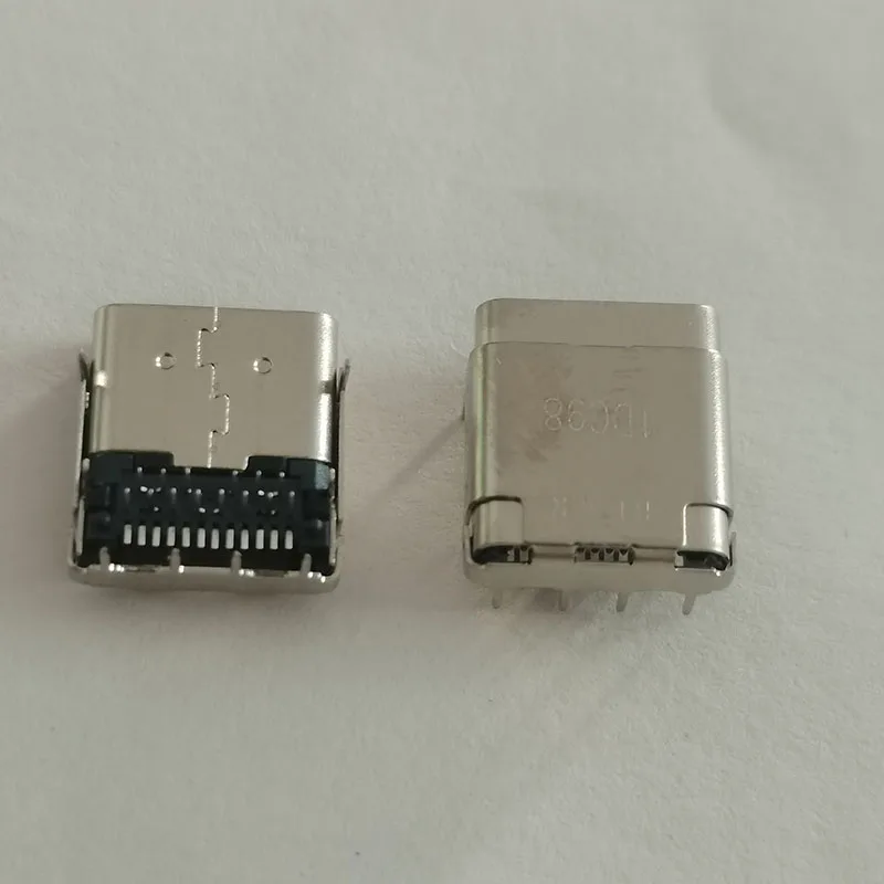 2-10PCS 24P 3 Reihen Pin Weibliche USB Für LOTES USB 3,1 Typ C Schwanz Steckdose AUSB0144-P004A 8-pin Horizontale Integrierte Schnittstelle