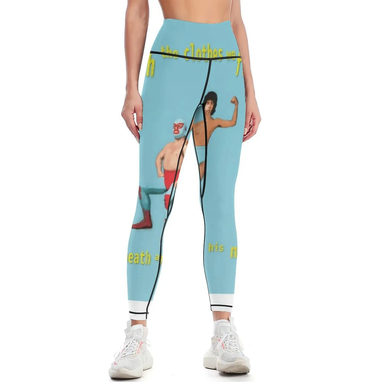 Beneath a Man - Nucleus - Nacho Libre Leggings gym pants Women's sportswear Womens Leggings