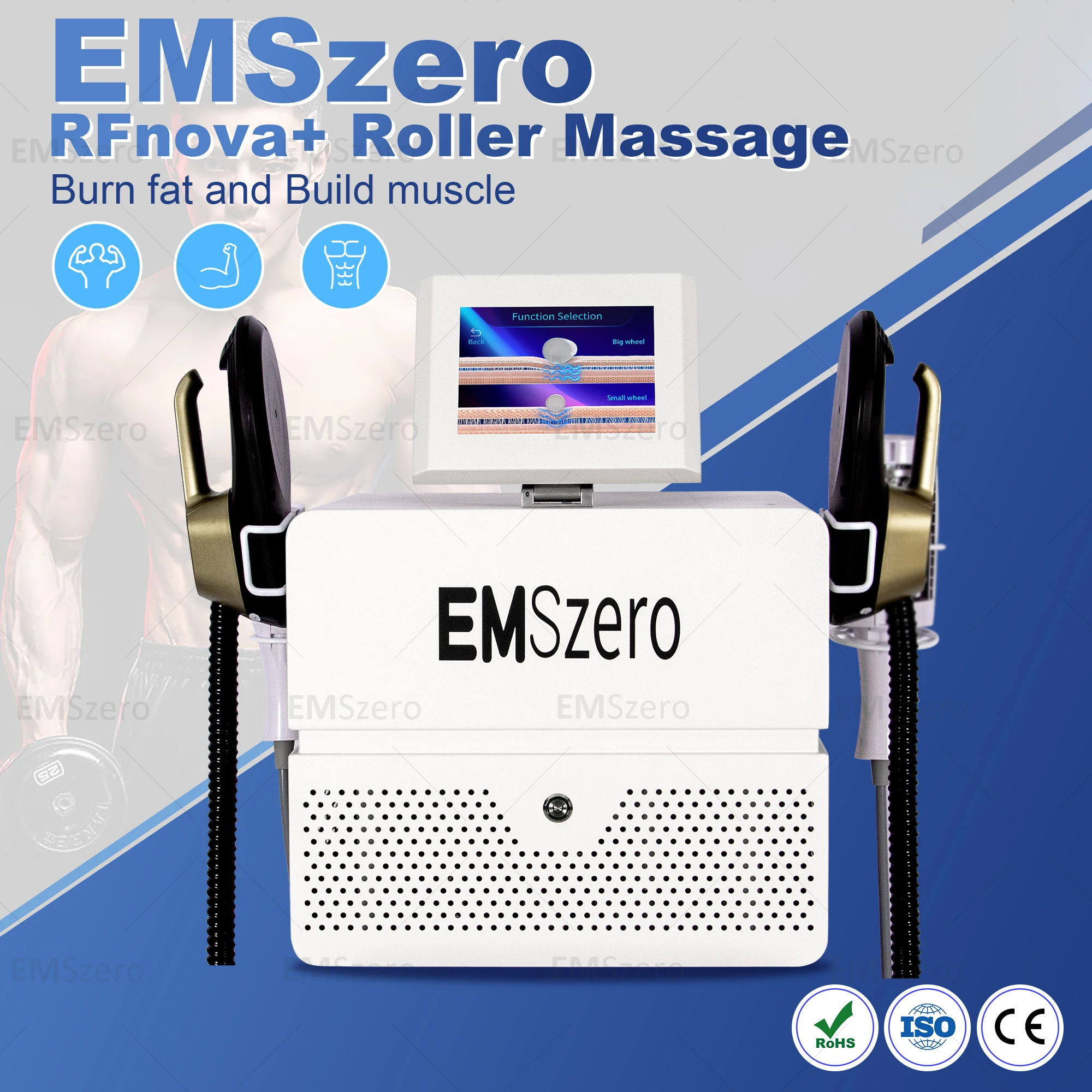 EMSZERO-Rouleau de Énergie 2 en 1, Perte de Poids, Thérapie 40K, Compression, Micro Vibration, Vide 5D, Machine Amincissante pour le Corps, Nouveauté 2023