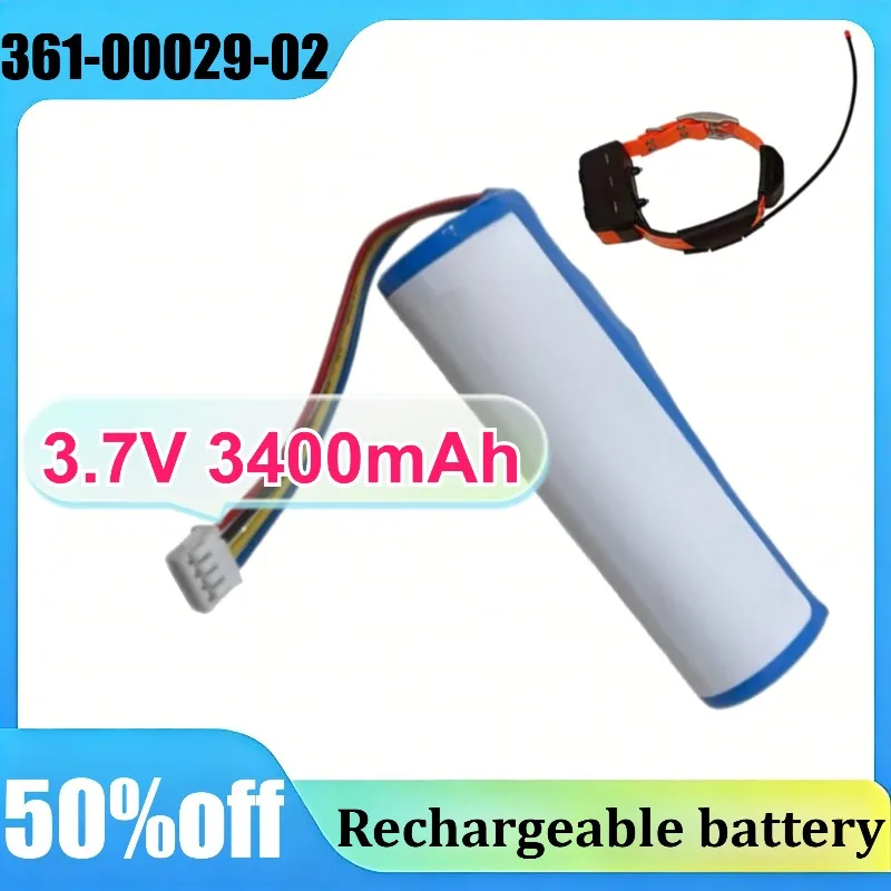 

361-00029-02 3.7V 3400mAh for Garmin DC20 DC50 Alpha100 010-10806-30 Dog Tracking Device GPS Battery