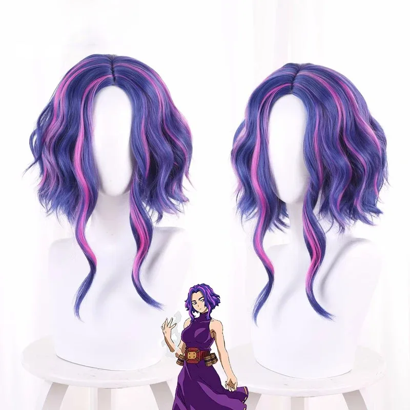 

Anime My Hero Academia Lady Nagant Cosplay Wig Season 6 Lady Nagant 40cm Long Blue And Purple Halloween Cosplay Wig Wig Cap