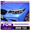 BMW 2 시리즈 F22 2014-2019 용 AKD 자동차 헤드 라이트 LED 자동차 램프 주간 주행 등 동적 방향 지시등 자동차 액세서리 1