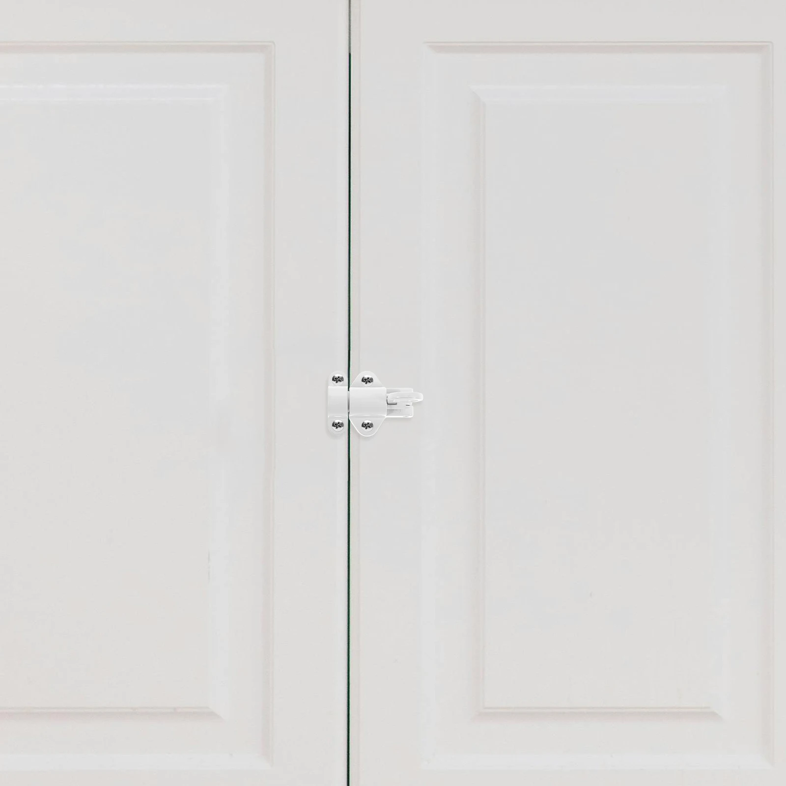 

2Pcs Spring Door Lock Self-Closing Latches Resilient Barrel Bolt Lock Aluminum Alloy Automatic Gate Window Cabinet Safety Slide