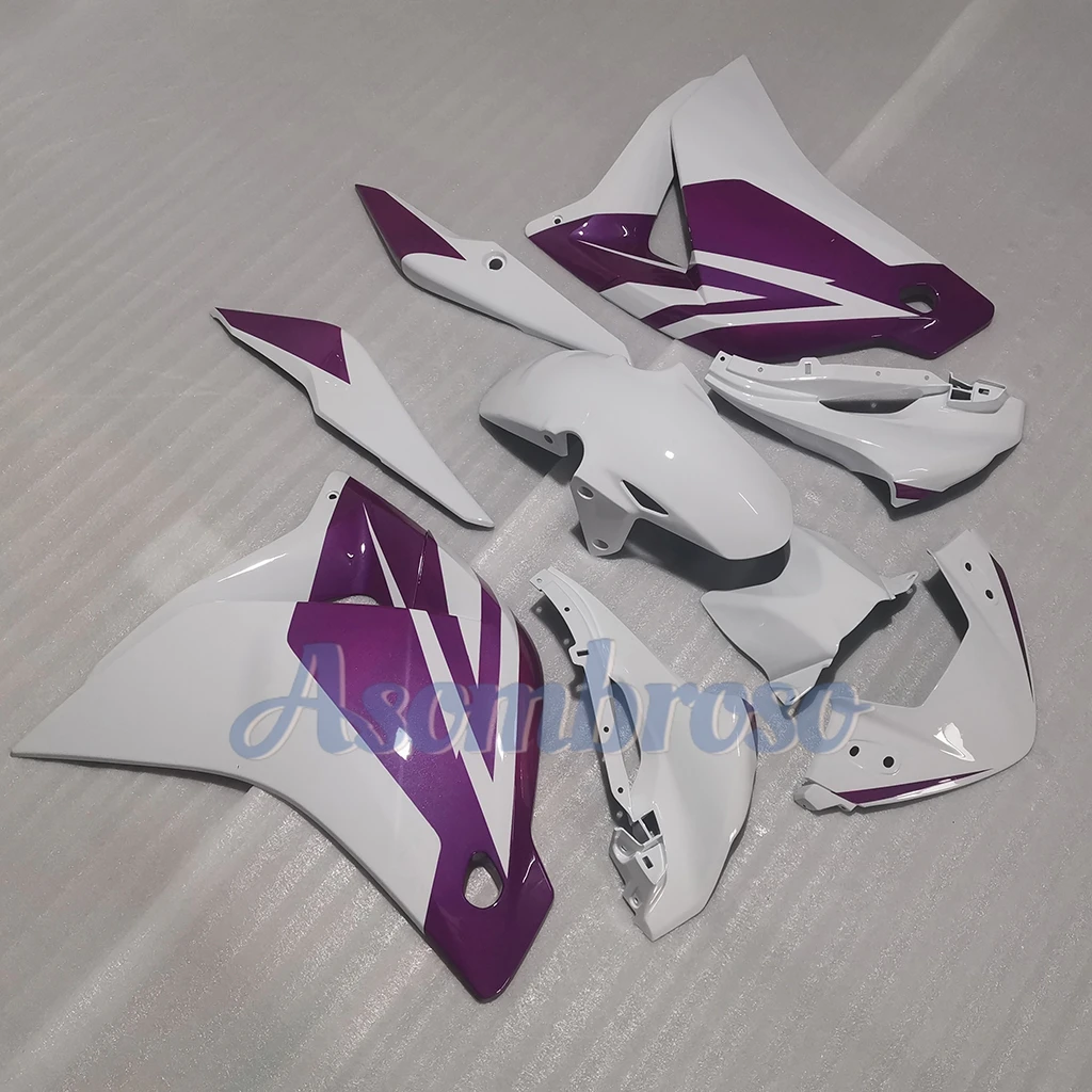 For CBR250R 2011 2012 2013 Motorcycle Fairing Kits CBR 250 R 2014 2015 2016 CBR 250R Purple White Print Bodywork Set
