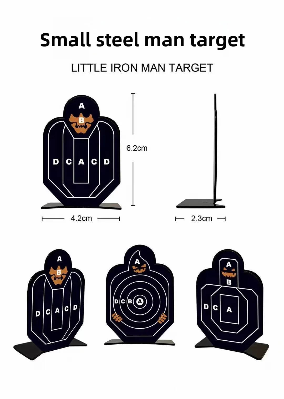 Metal Rotating Iron Target Toy Model Accessories Slingshot Target Rotating Metal Stainless Steel Soft Projectile Target view 6