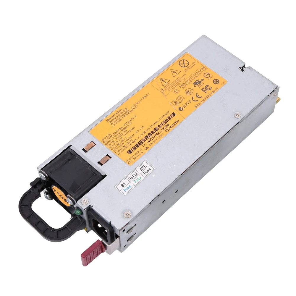 브레이크아웃 보드 및 전원 케이블이 포함된 올인원 전원 공급 장치 HSTNS-PL18 DPS-750RB A 506821-001 511778-001 마이닝 PSU