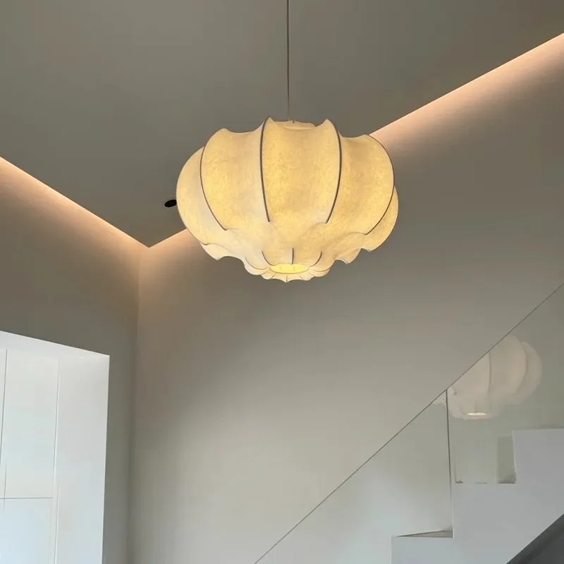 

Silk designer living room main lamp dining room chandelier wabi sandy wind French medieval