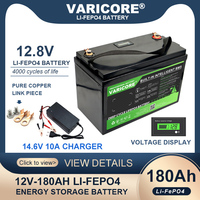 New VariCore 12.8V 180AH LiFePO4 Battery pack 12V Lithium Iron Phosphate Batteries 6000 Cycles Touring car Solar Wind Tax Free