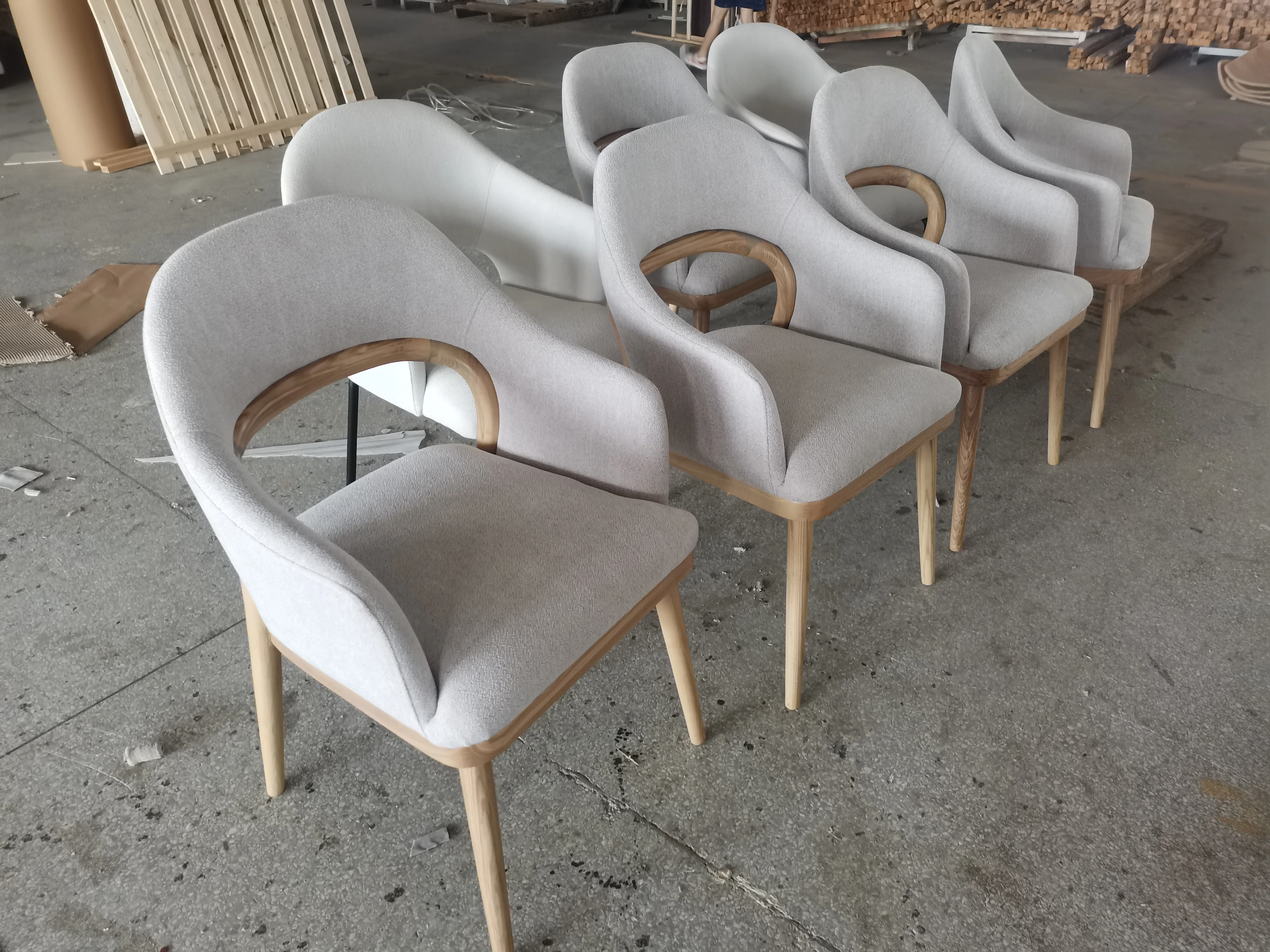 Living Room Chair Dining Chair for Restaurant Wooden Chair with Arm Rest Multiple Scene Usage