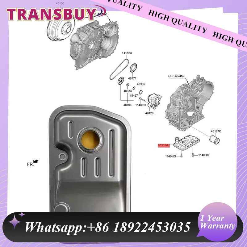

48148-2H000 Фильтр сальника автоматической коробки передач в сборе для Hyundai Kia SELTOS 2,0 481482H000