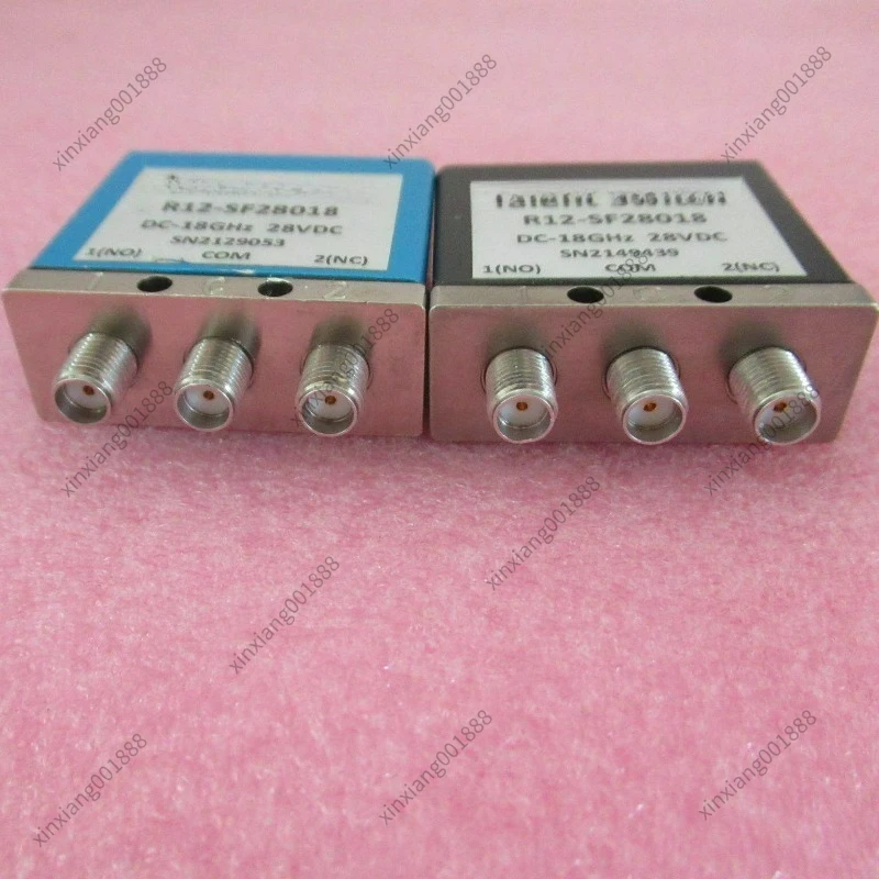 R12-SF28018 SPDT Single Pole Double Throw Coaxial Switch DC-18GHz Wideband 28V Drive Low Insertion Loss RF Signal Switch Module