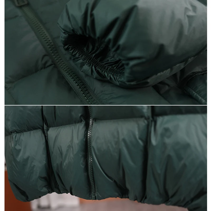 Piumino da donna in piumino d'anatra bianco con cappuccio Capispalla caldo autunno inverno Capispalla casual allentato over size Cappotto spesso 2026 Nuovo