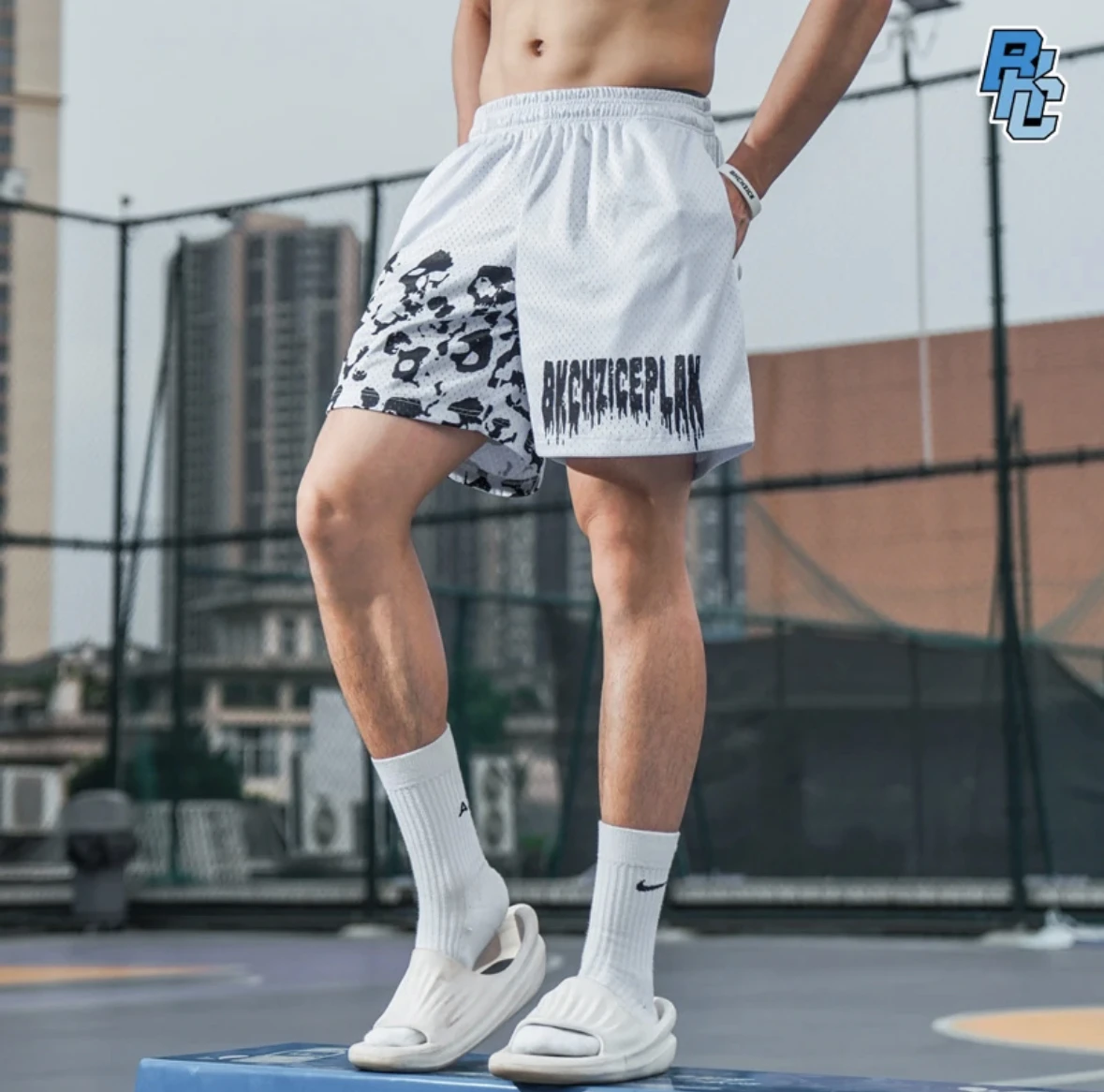 New Skull Pattern Sports Shorts Breathable Quick Drying Ball Shorts Streetwear Style Summer Beach Men's Casual Outdoor Shorts