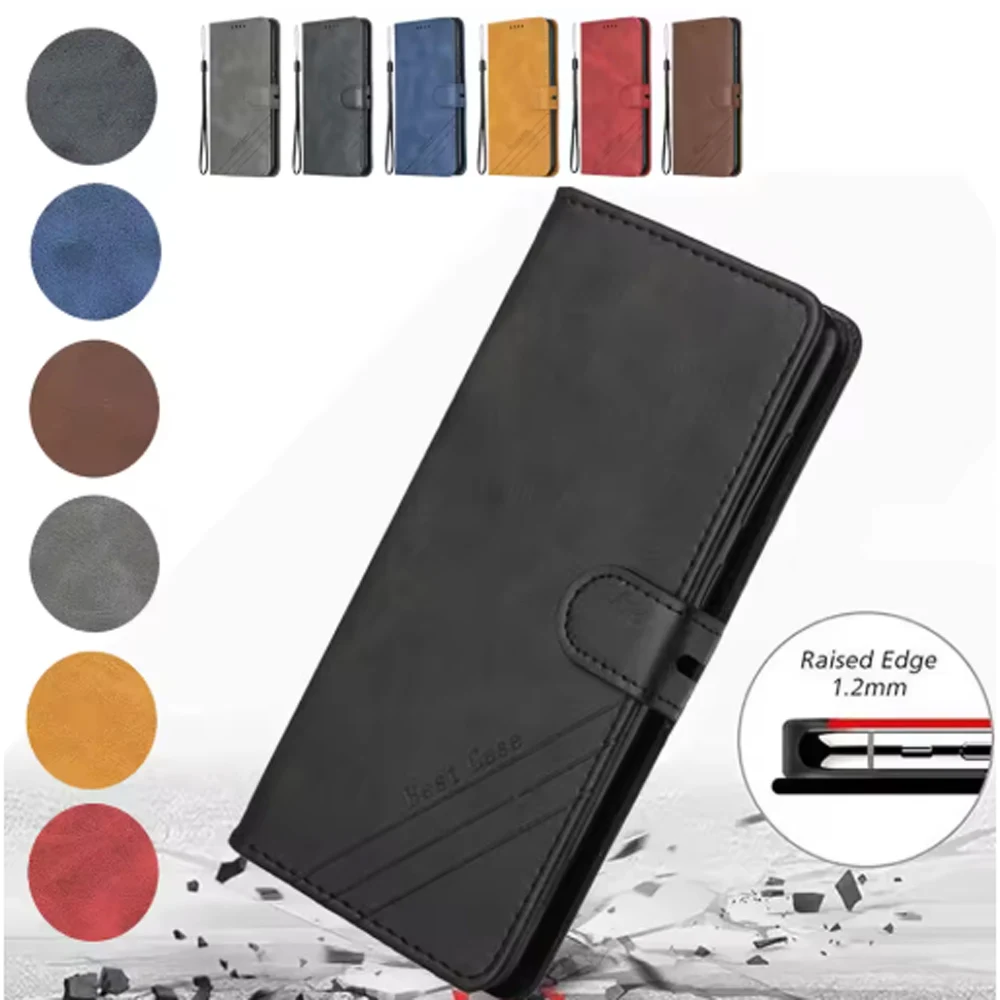 Luxury Flip Phone Case For ZTE Blade V80 Vita V70 V60 V50 V40 Design Smart Strap Leather Bag Protective Book Cover Wallet Funda