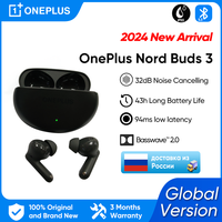 2024 New OnePlus Nord Buds 3 Bluetooth Earphone 32dB Active Noise Canceling 43h Battery Life BassWave 2.0 Google Fast Pair