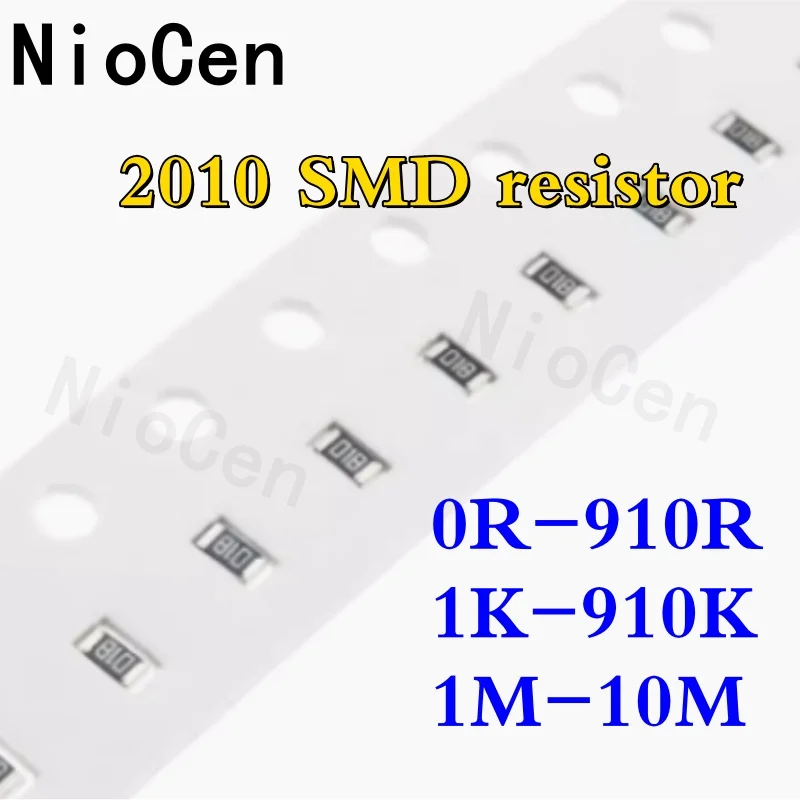 

（50pcs） 2010 5% 3/4W SMD Chip Resistor 0R - 10M 1 10 47 100 220 470 ohm 1R 10R 100R 150R 220R 470R 1K 2.2K 4.7K 10K 47K 100K 1M