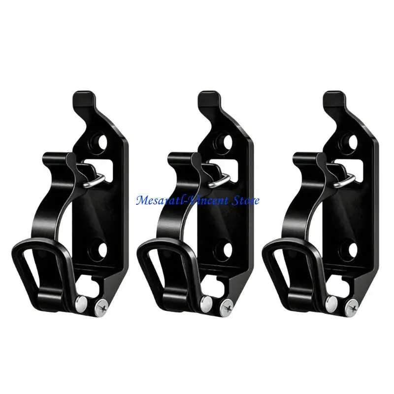 A70F Pack Of 3 Quick Install Roof Rack Fixtures Garage Storage Bracket For Travel Gear