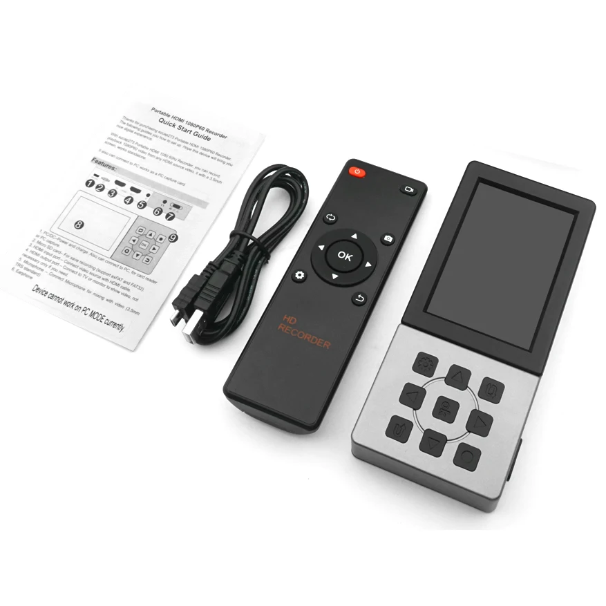 1080p HDMI Game Capture Card Live Streaming Recording Box with Screen Playback Audio Video Capture Card Grabber Save To TF Card