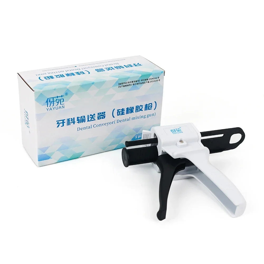 

2Pcs Dental Impression Mixing Dispensing Gun 1:1/2:1 Universal Dispensing Gun 4:1 10:1 Silicone Rubber Dispensing Gun