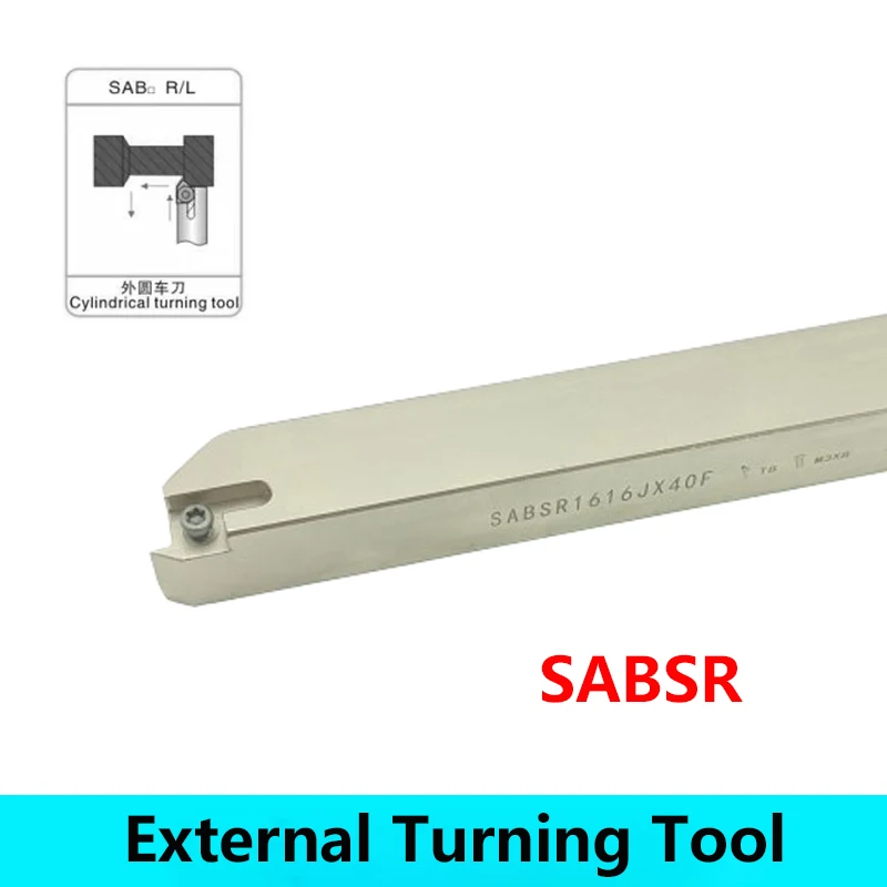 

LIHAOPING SABSR 16mm SABSR1212JX40F SABSR1616JX40F SABSR2020JX40F External Turning Tools SABSR1212JX CNC Carbide Inserts ABS15R