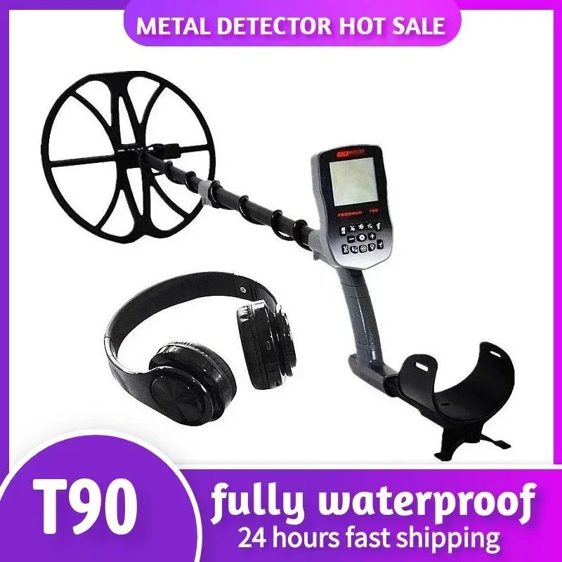 T90 Gold Metal Detector PinPointer Waterproof Underground Metal Detector