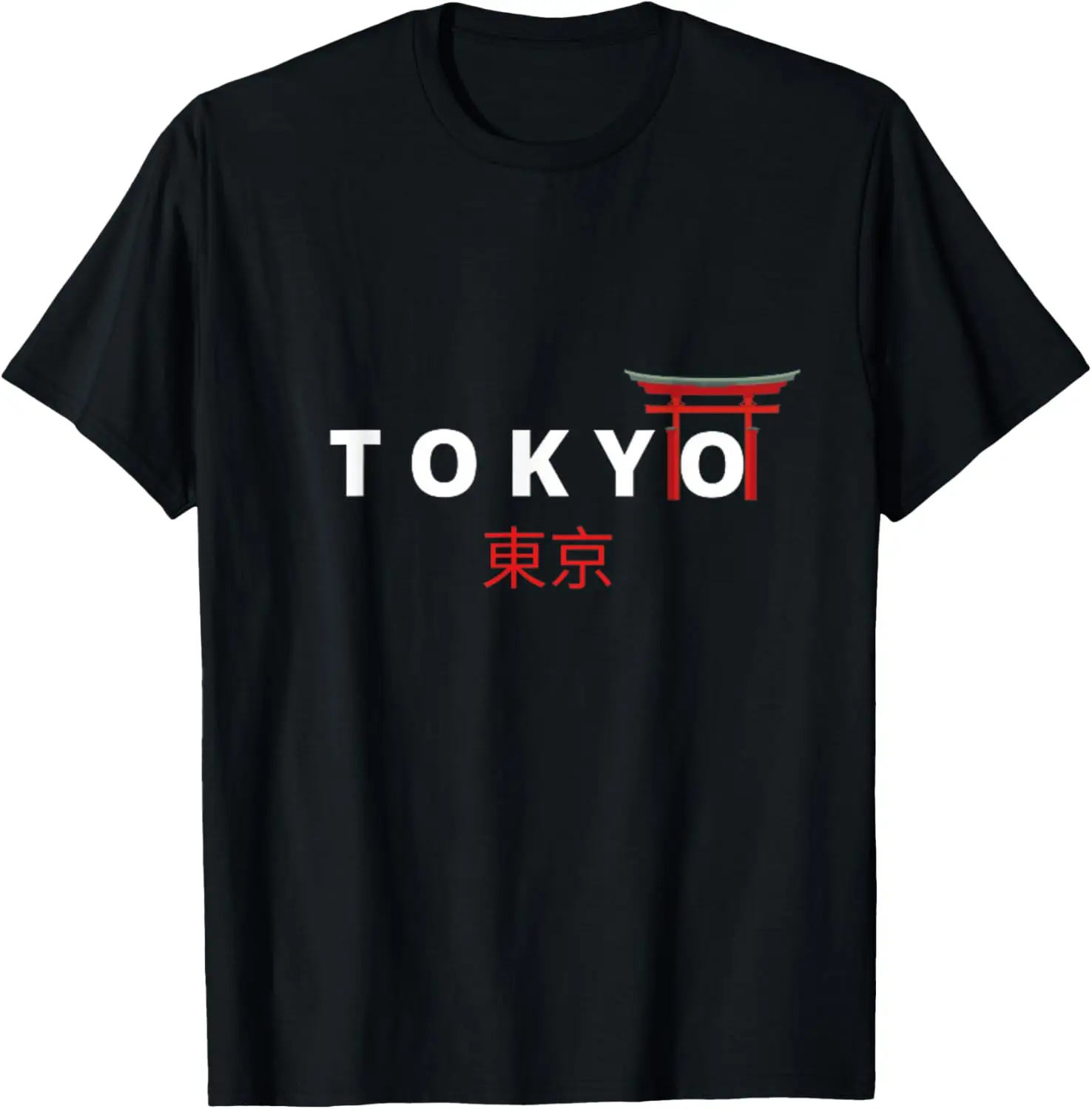 

Футболка с рисунком Tokyo Japanese Kanji Torii Gate, крутая уличная футболка для путешествий