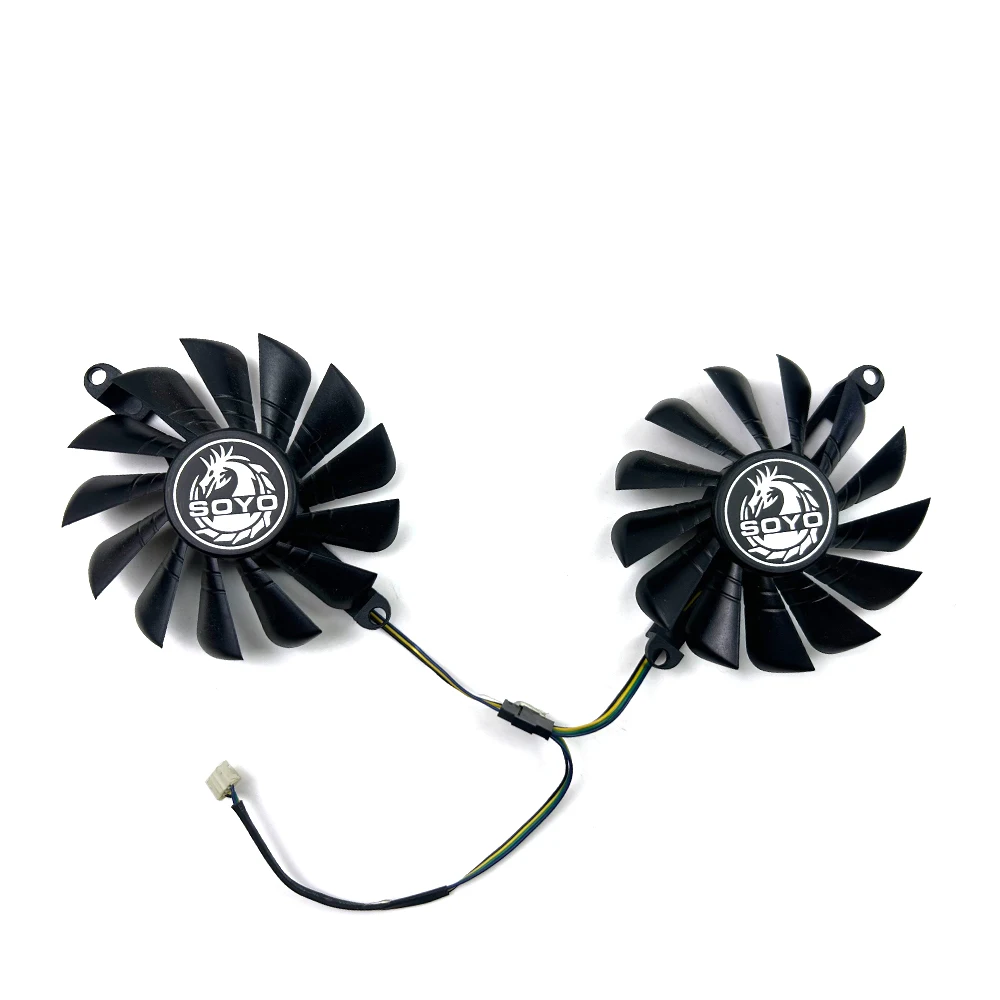 NOWY wentylator chłodzący 85MM 4PIN RX580 do wentylatorów kart graficznych SOYO RX 580 2048sp
