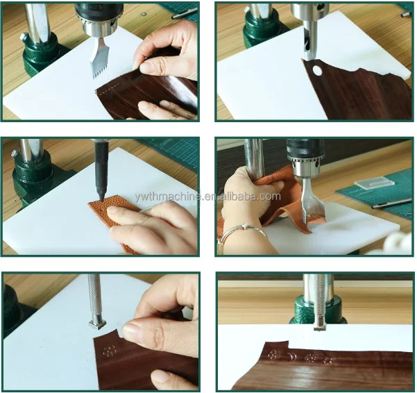 Leather Punching DIY Tool Large Chuck 3-16mm Silent Leather Craft Spacing Punch