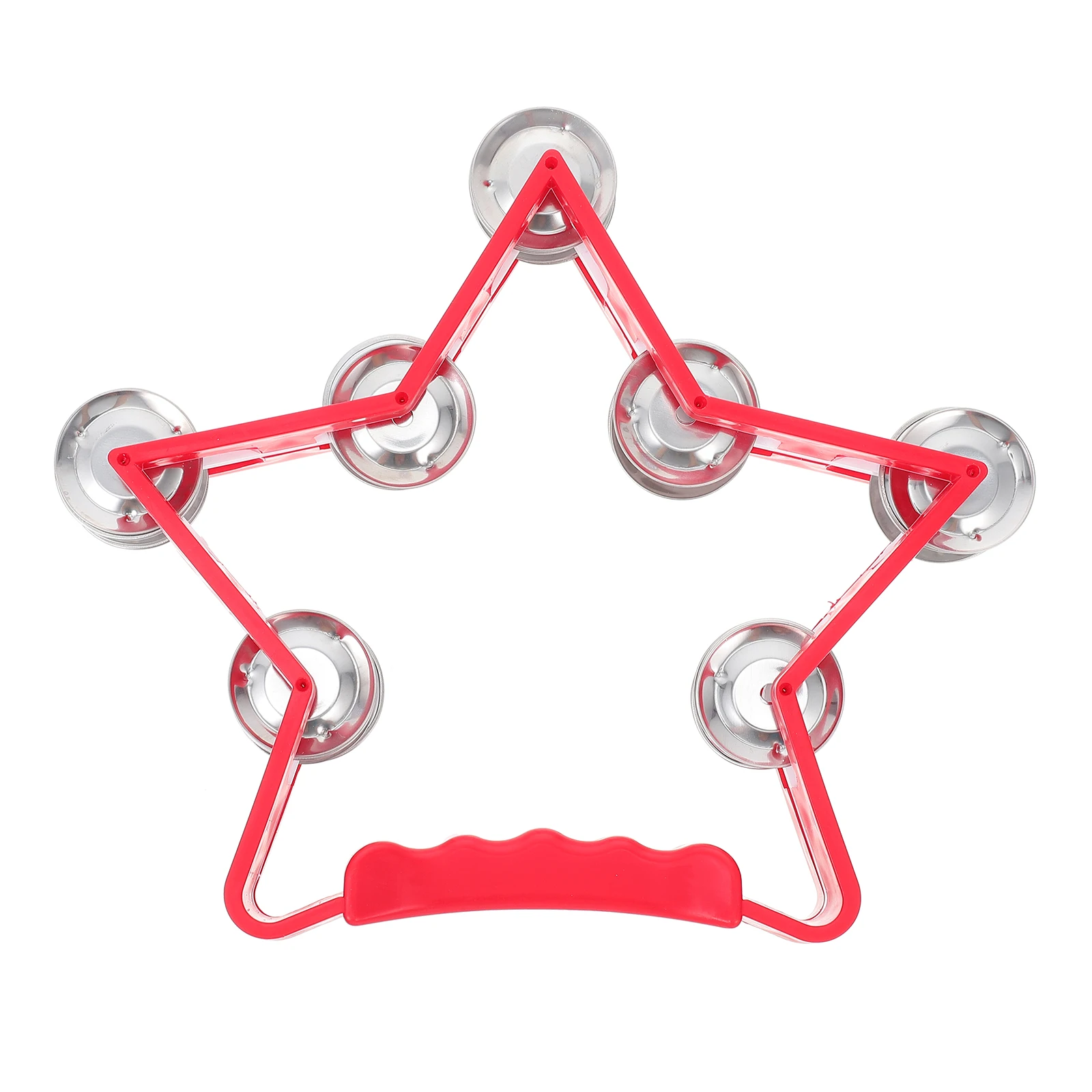 

Portable Handheld Shaking Rattle Bell Musical Tambourine Kids Instrument Playthings Music Enlightenment Hand Bell For Children