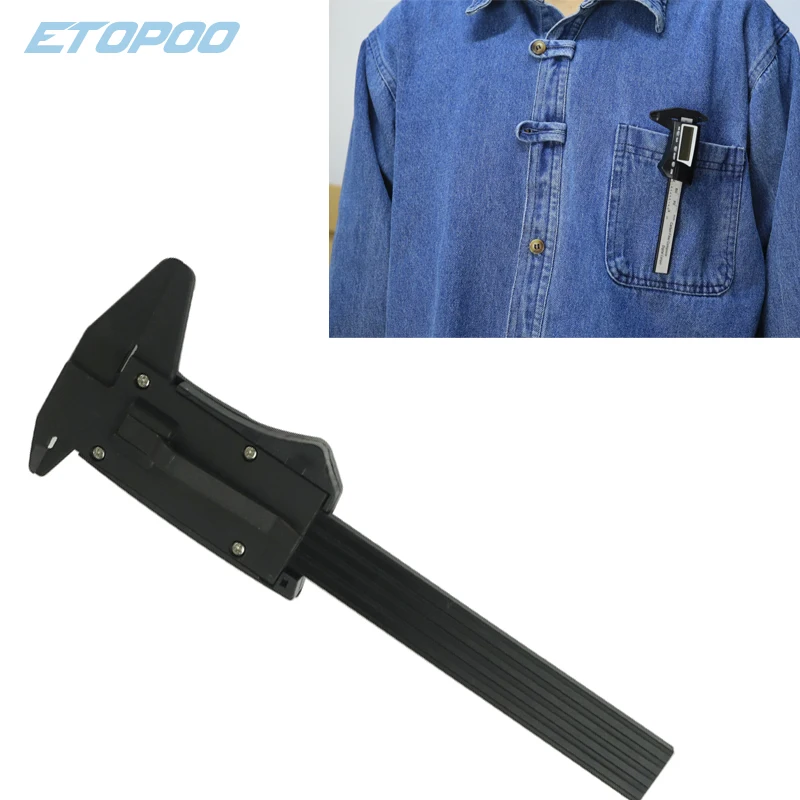 High quality Super LCD 0-70MM Mini digital caliper pocket electronic plastic vernier caliper thickness gauge