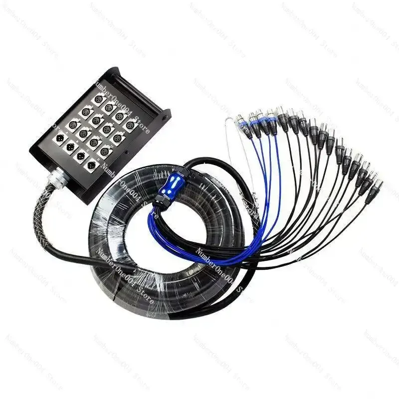 Applicable to Audio Video Oem Professional 8/12/16/20/24/32/40 Channel Multicore Xlr Audio Snake Cable With Stage Box