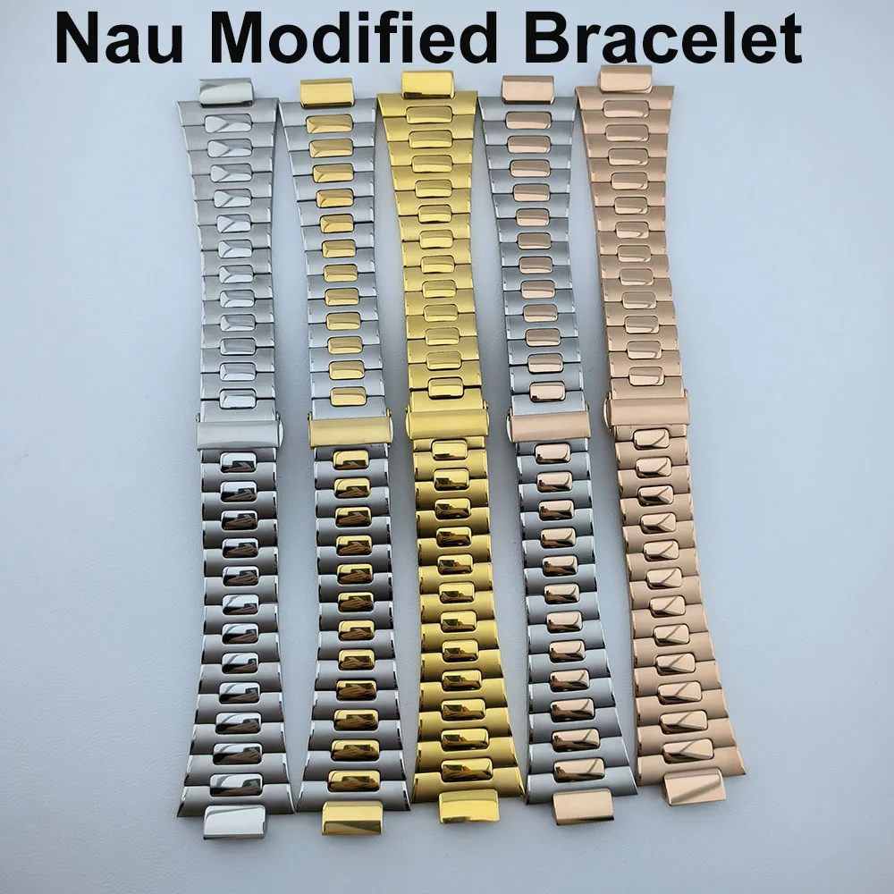 

23 мм браслет, детали корпуса часов, ремешок для часов для Nau, модифицированный механизм NH35, NH38, сапфировое стекло