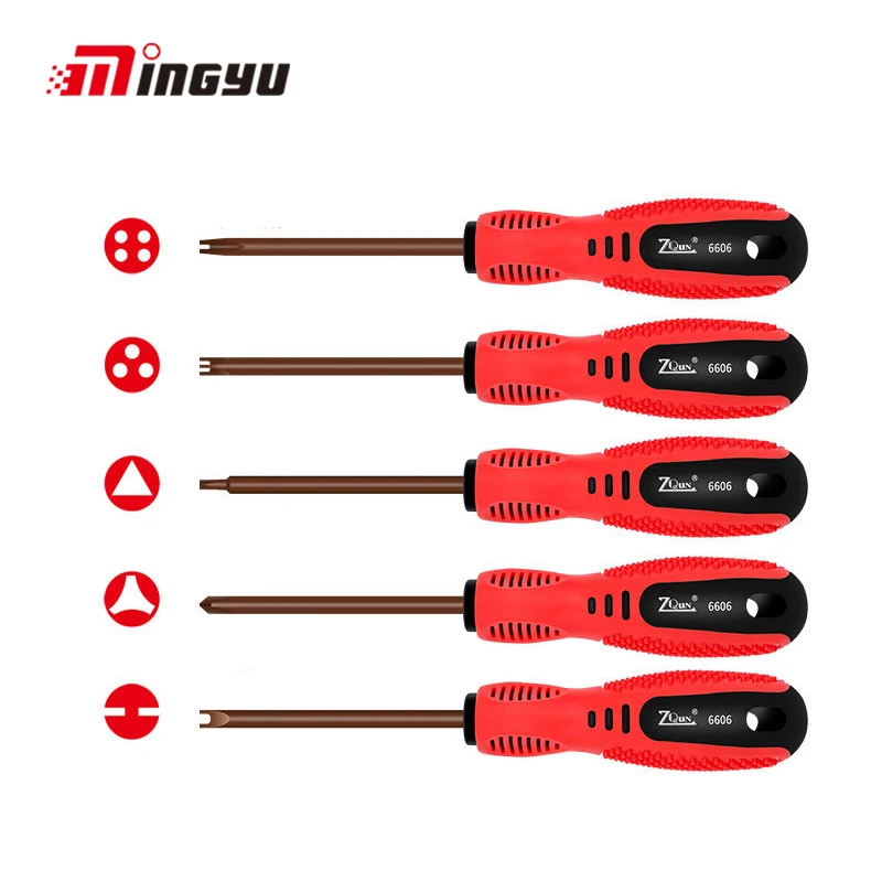 

S2 Special-shaped Screwdriver Spanner 4 3 Points U Y Type Triangle Style Magnetic Screw Driver Hone Repair Tool