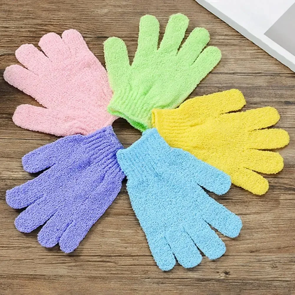 Guantes de baño para ducha, 2 piezas, exfoliante para lavado de piel, Spa, masaje, exfoliante, depurador corporal